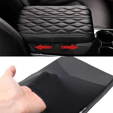 Memory Cotton Leather Car Armrest Box Pad(Universal style)