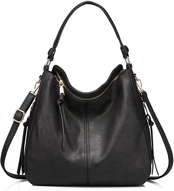 Hobo Vegan Leather Bags for Women【Black/Brown/Grey Color】