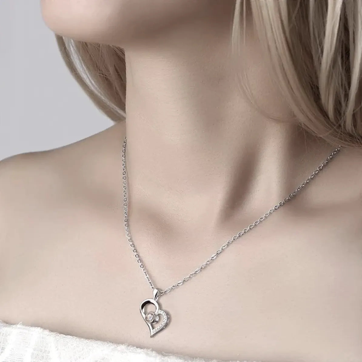 I Love You Necklace in 100 Languages