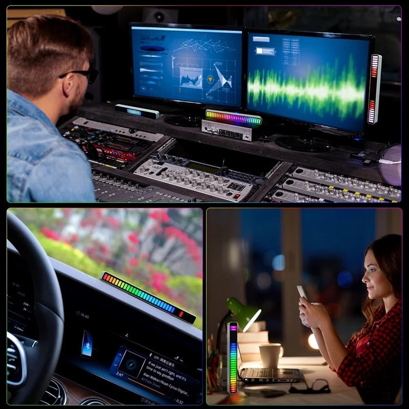 RGB Voice-Activated Synchronous Rhythm Colorful Light