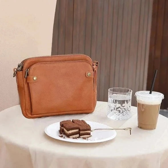 Three-Layer Leather Crossbody Shoulder- Christmas Sales-700KSH off !