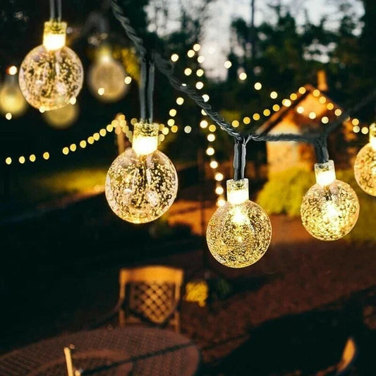 Waterproof Solar Powered LED Outdoor String Lights【16FT CORDS+20LIGHTS】