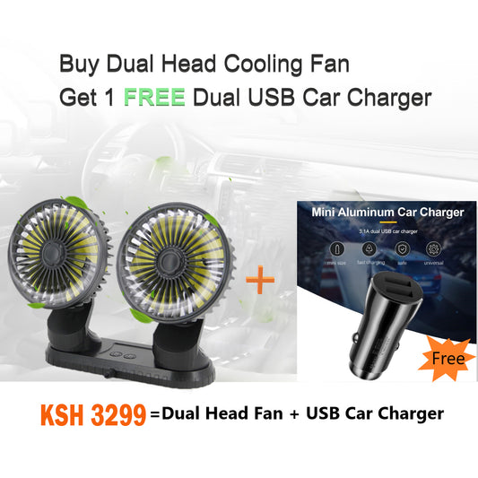 [Mega Sale!]Car Dashboard Cooling Fan Adjustable USB Powered 3-Speed