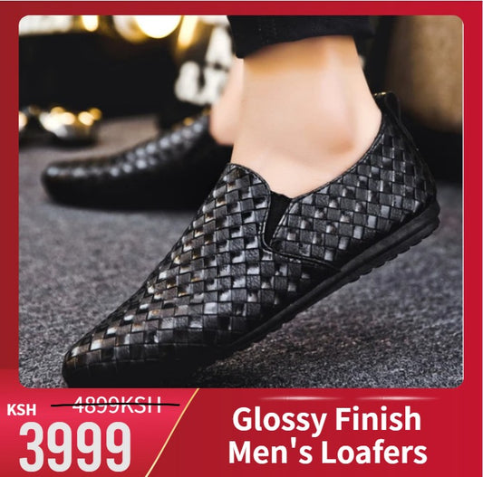 Glossy Finish Men's Loafers