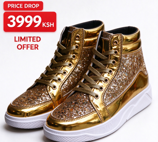 Men Glitter Sneakers Shoes