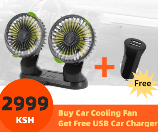 [Mega Sale!]Car Dashboard Cooling Fan Adjustable USB Powered 3-Speed