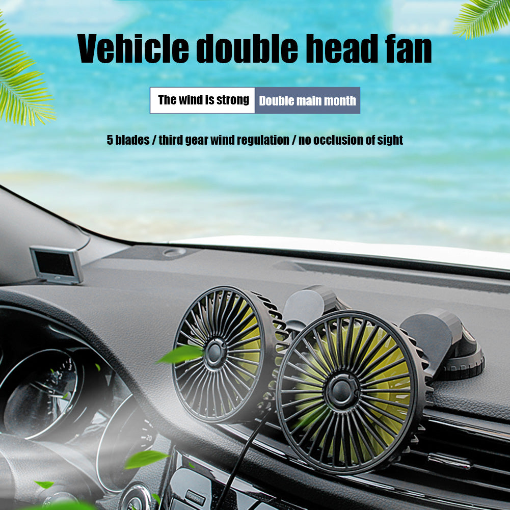 [Mega Sale!]Car Dashboard Cooling Fan Adjustable USB Powered 3-Speed