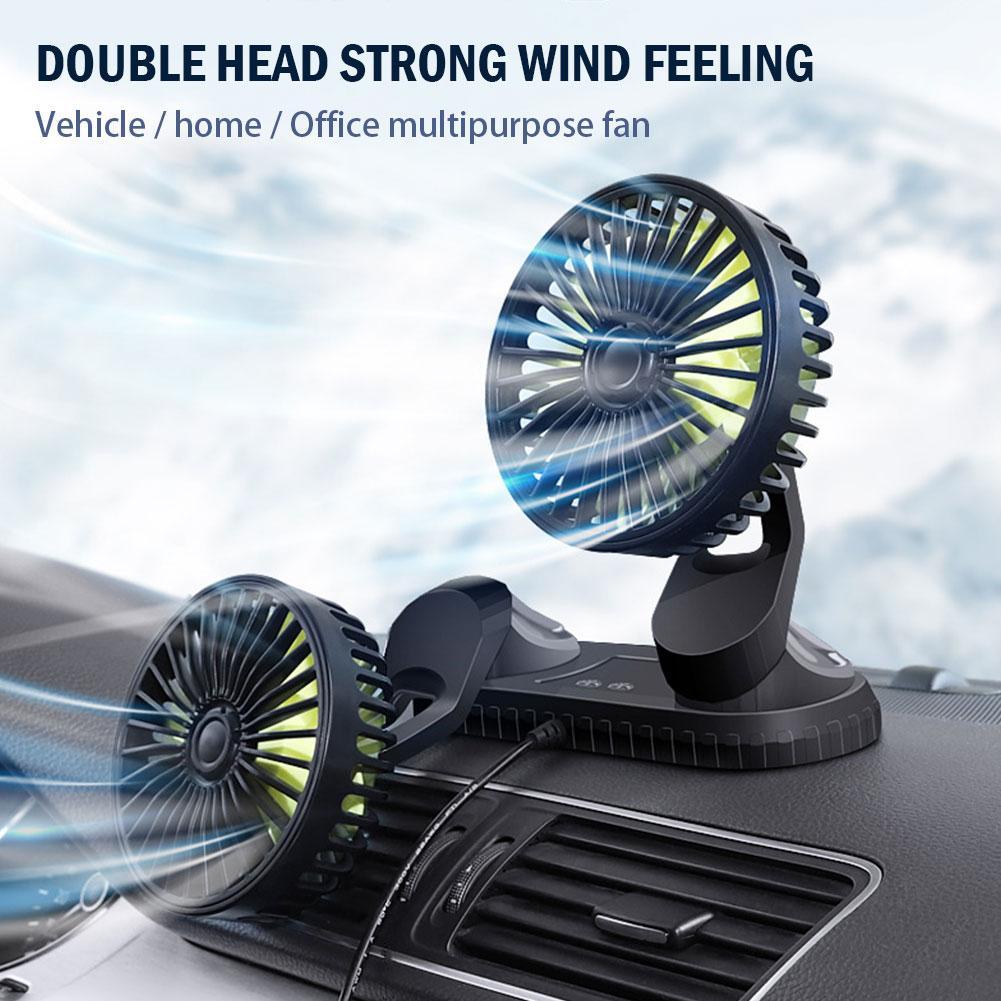 [Mega Sale!]Car Dashboard Cooling Fan Adjustable USB Powered 3-Speed