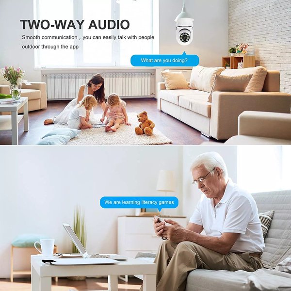 Wireless WIFI Light Bulb Camera Security Camera